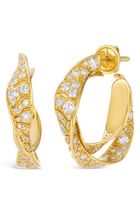 Dunas 18K Yellow Gold Earrings