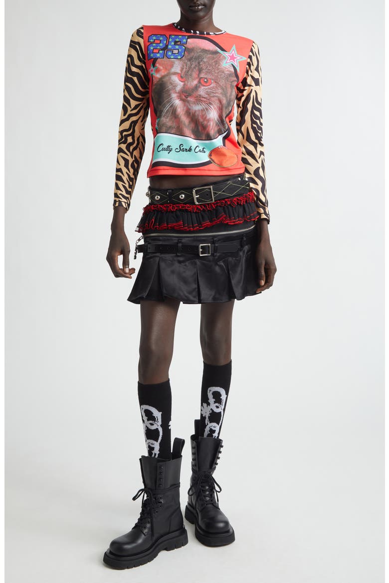 Major Combo Miniskirt, Alternate, color, BLACK MULTI