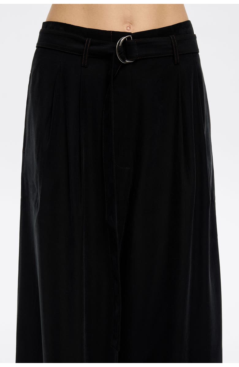 Bimba y Lola Flared Ankle-Length Trousers, Alternate, color, Black