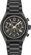 FERRAGAMO Tonneau Chronograph Bracelet Watch, 42mm