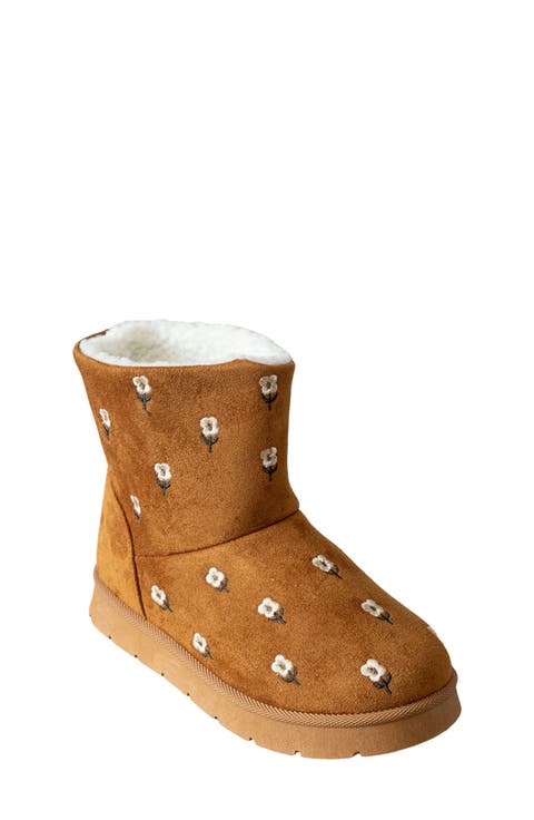 Kids' Embroidered Faux Suede Boot