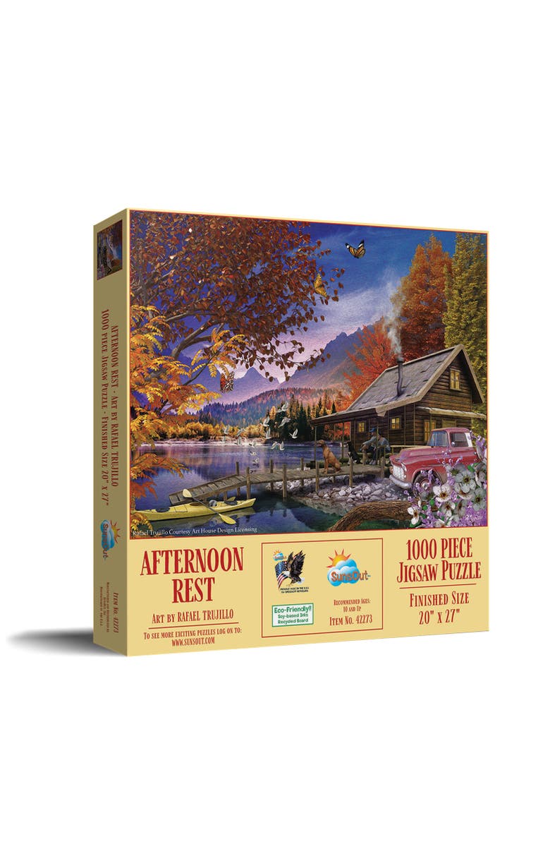Sunsout Afternoon Rest 1000 piece Jigsaw Puzzle for Adults, Main, color, Multicolor