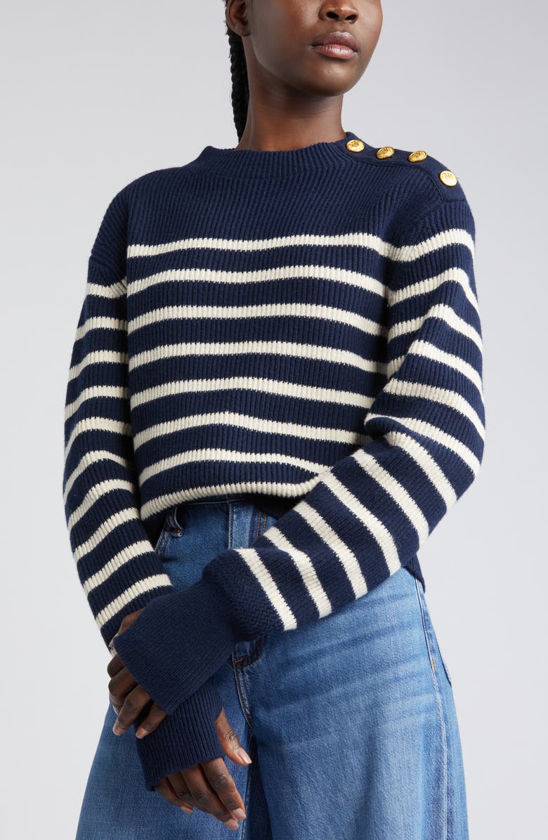 rag & bone Nancy Stripe Sweater, Alternate, color, 