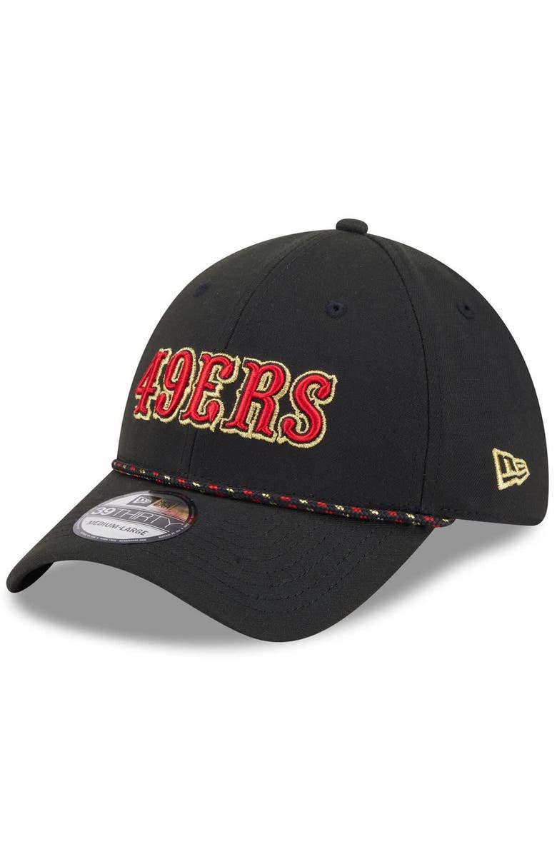 New Era Men's New Era  Black San Francisco 49ers 2025 Rivalries Collection Sideline 39THIRTY Flex Hat, Alternate, color, Black