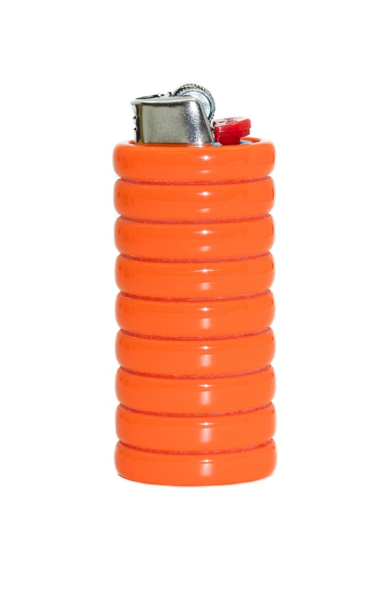 FRY POWERS Gio Resin Lighter Holder, Alternate, color, Chocolate Brown