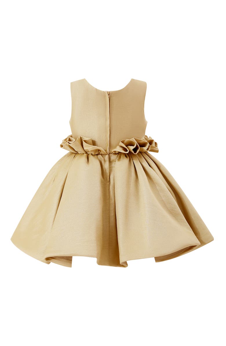 Tulleen Harmony Ruffle Waist Formal Dress, Alternate, color, Gold