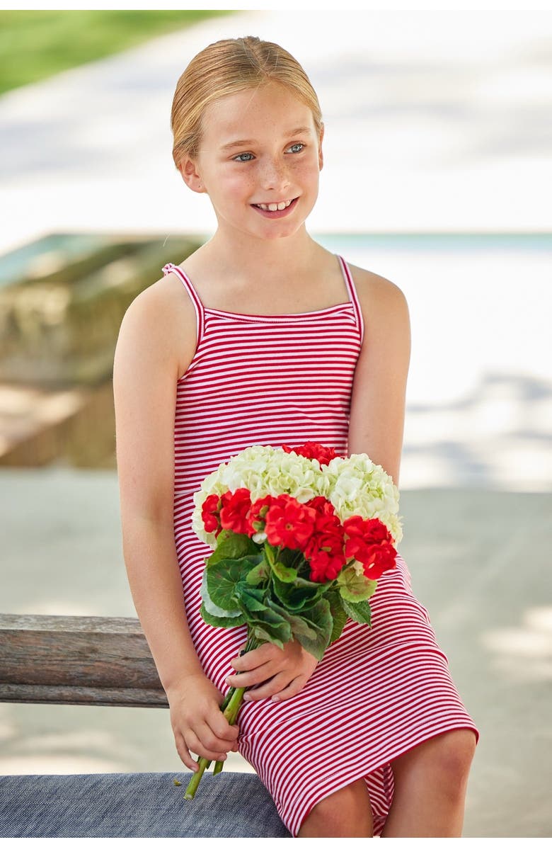 Little English Kids' Strappy Sundress, Alternate, color, Red Stripe