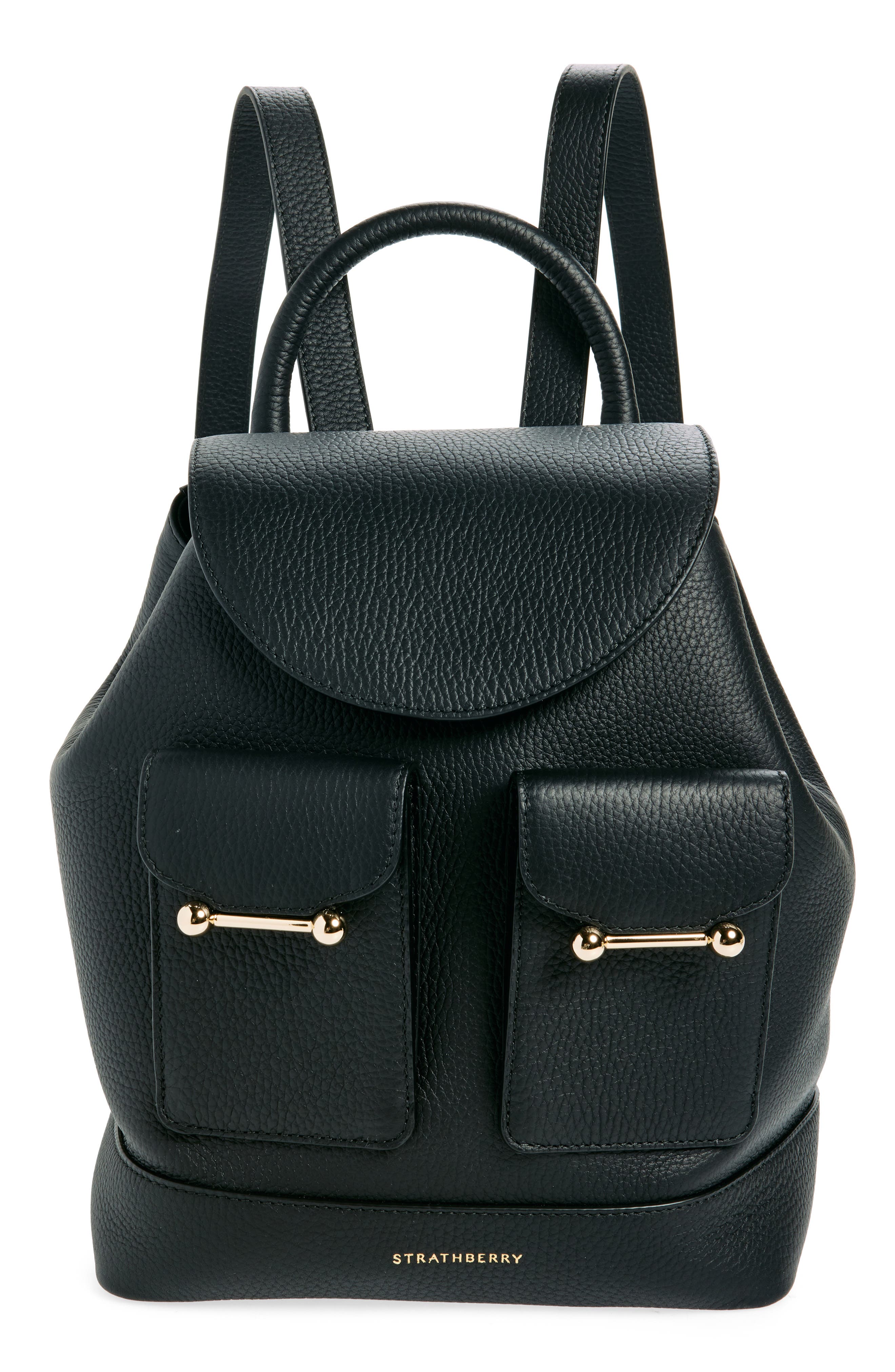 Strathberry Osette Leather Backpack, Main, color, 
