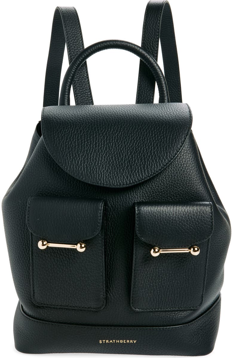 Strathberry Osette Leather Backpack, Main, color,