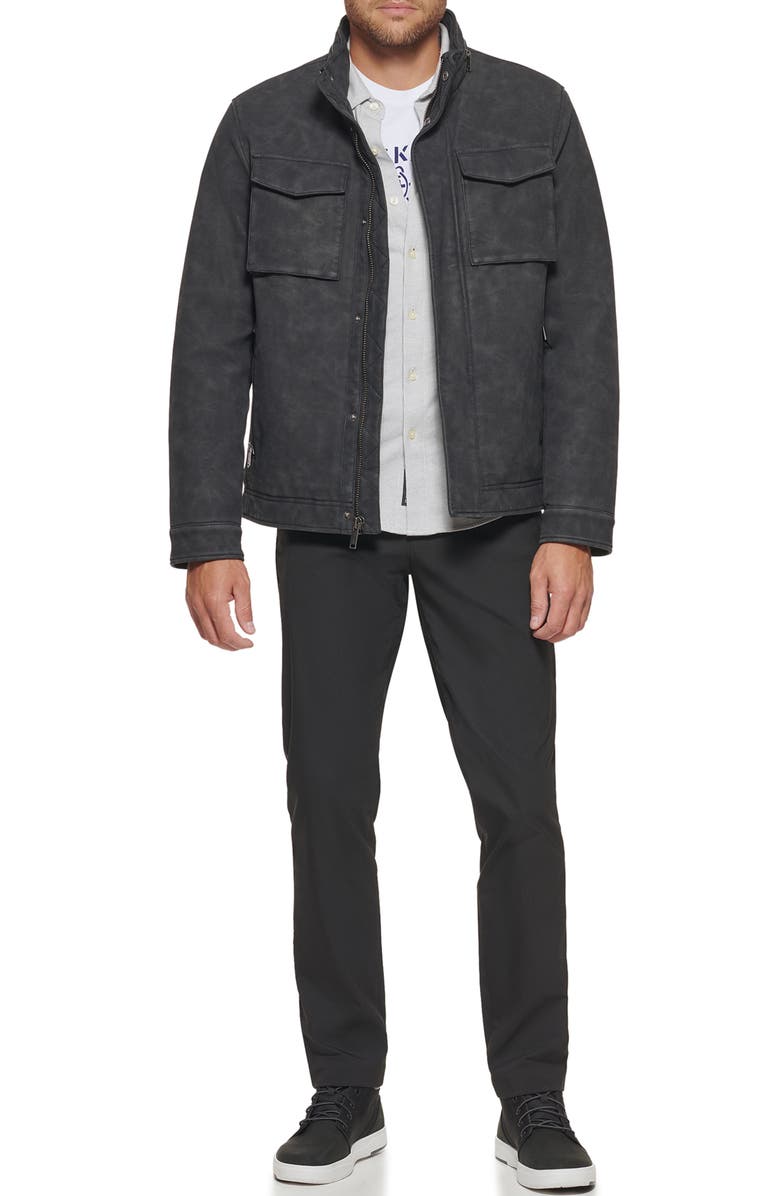 Dockers<sup>®</sup> Faux Leather Military Jacket, Alternate, color,