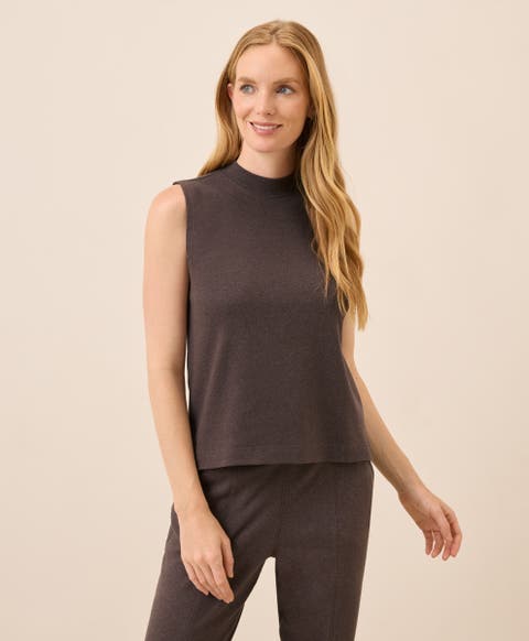 Organic Cotton Airplane Mock Neck Shell