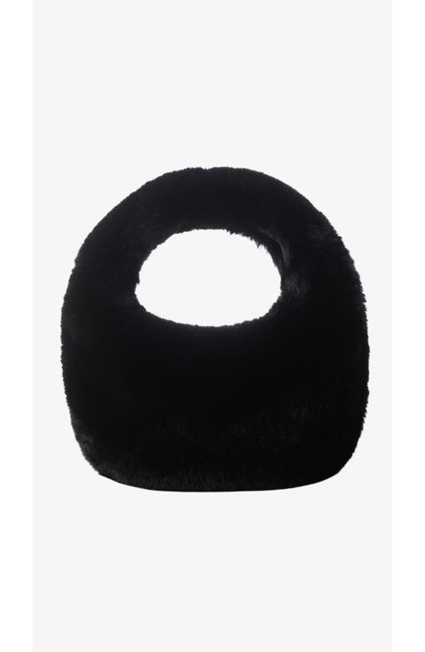 Alix | Mini Faux Fur Hobo Bag