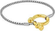 DLORIA The Lucky Lock Horseshoe Carabiner Clasp Bracelet