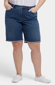 NYDJ Lilly Fray Hem Denim Shorts