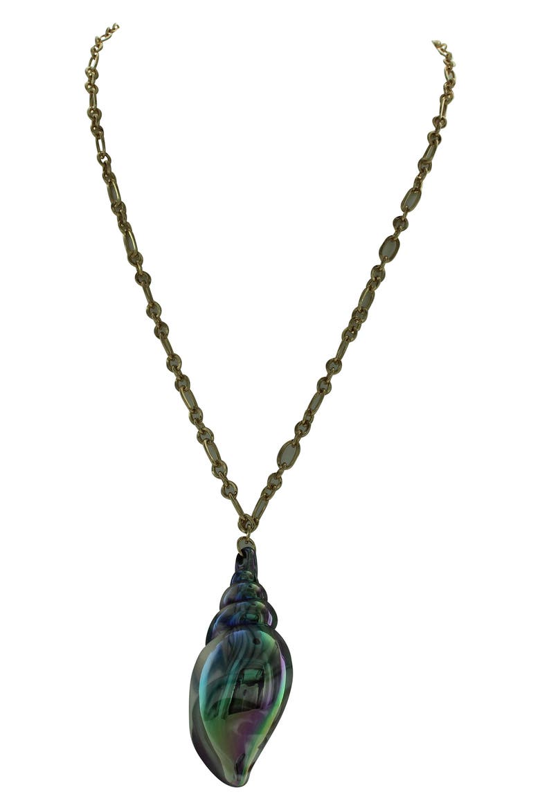 Sally Sells Pendant Necklace, Main, color, GOLD / MULTI