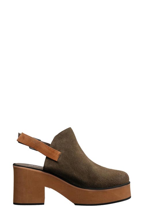 Antelope Isla Platform Slingback Sandal In Green