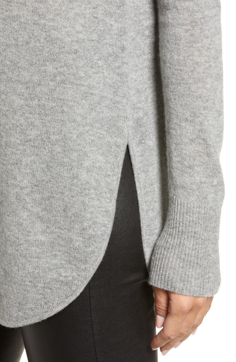 Halogen<sup>®</sup> Shirttail Wool & Cashmere Boatneck Tunic, Alternate, color,