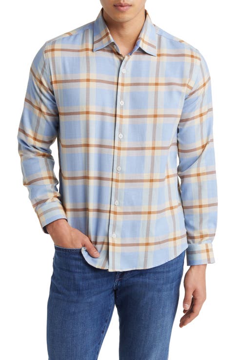 Tartan Plaid Dry Touch® Performance Button-Up Shirt