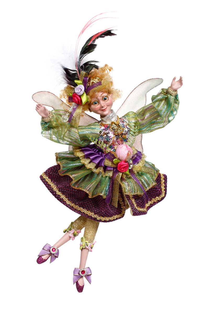 Mark Roberts Madame Mardi Gras Fairy, Small, Main, color, Plum