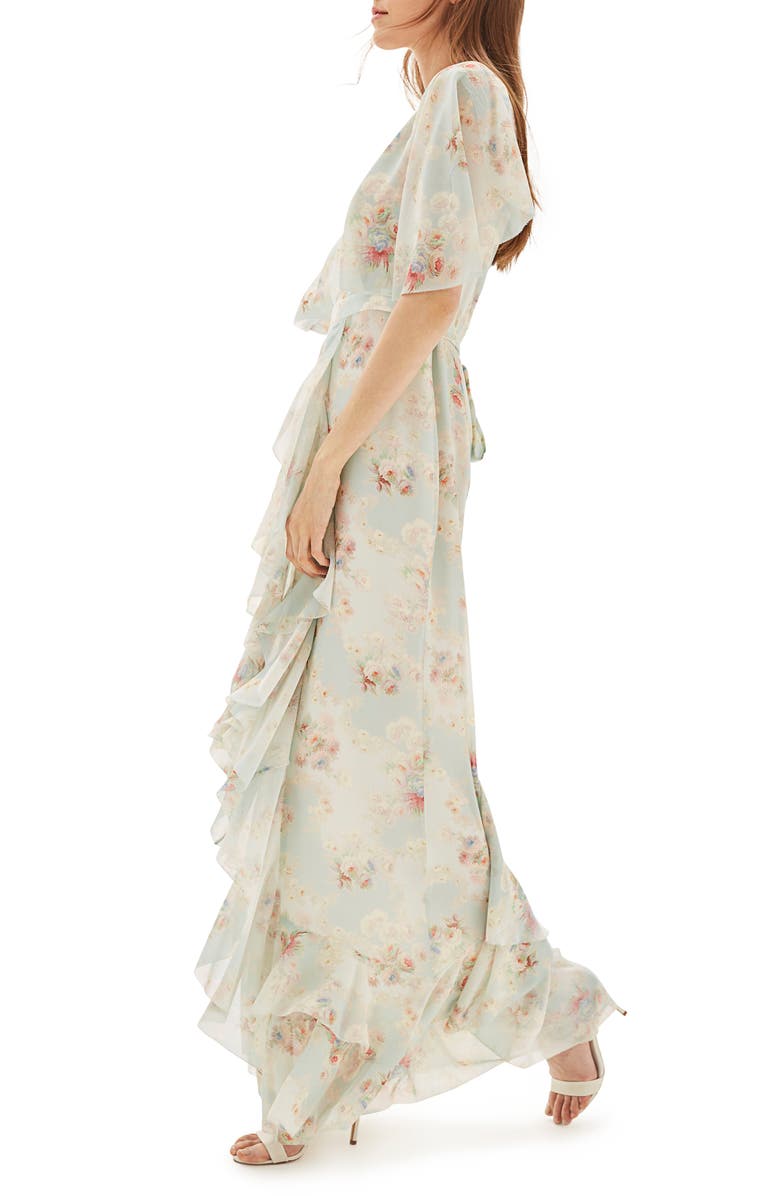 Topshop Bride Cascade Gown, Alternate, color,