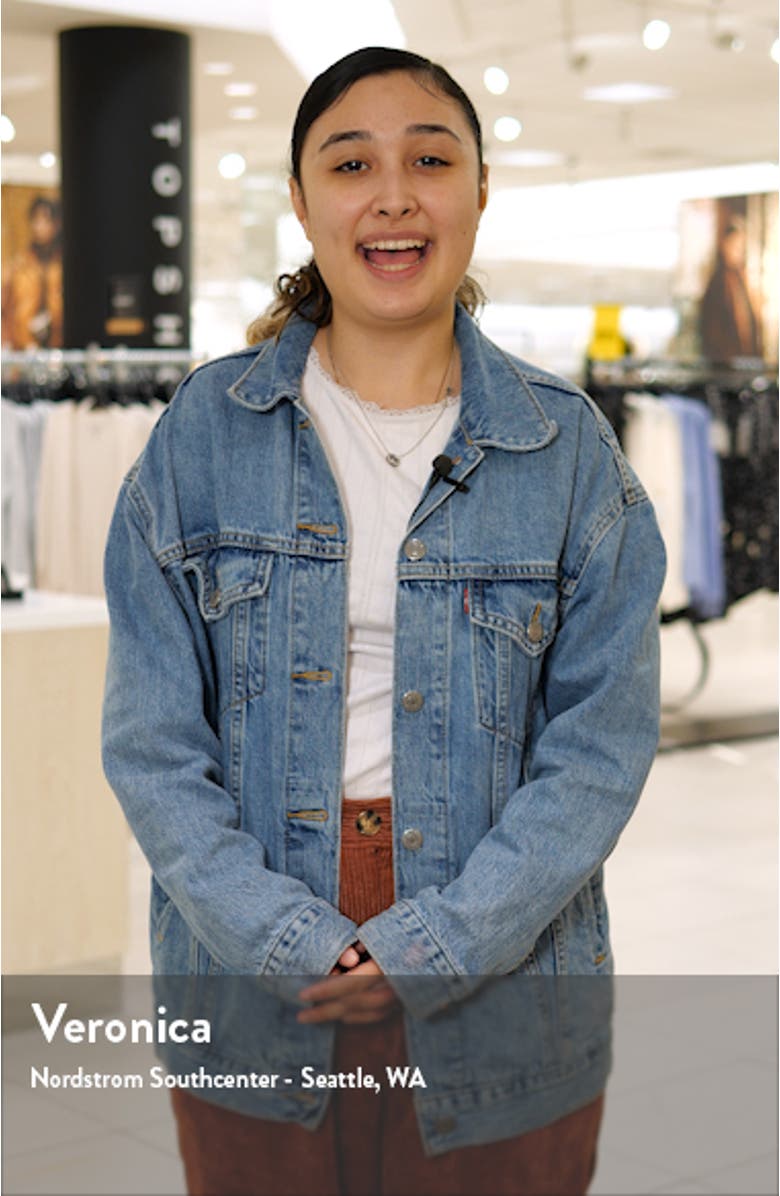 Keyhole Puff Sleeve Crepe A-Line Dress, sales video thumbnail