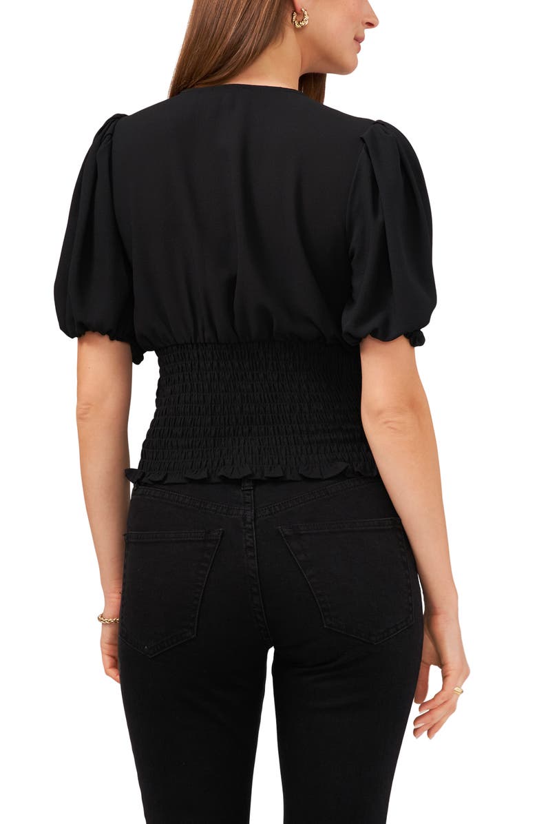 1.STATE V-Neck Smocked Top, Alternate, color, 