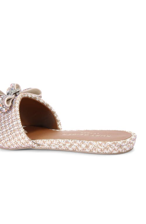 Kurt Geiger London Kensington Bow Slide Sandal In Pink