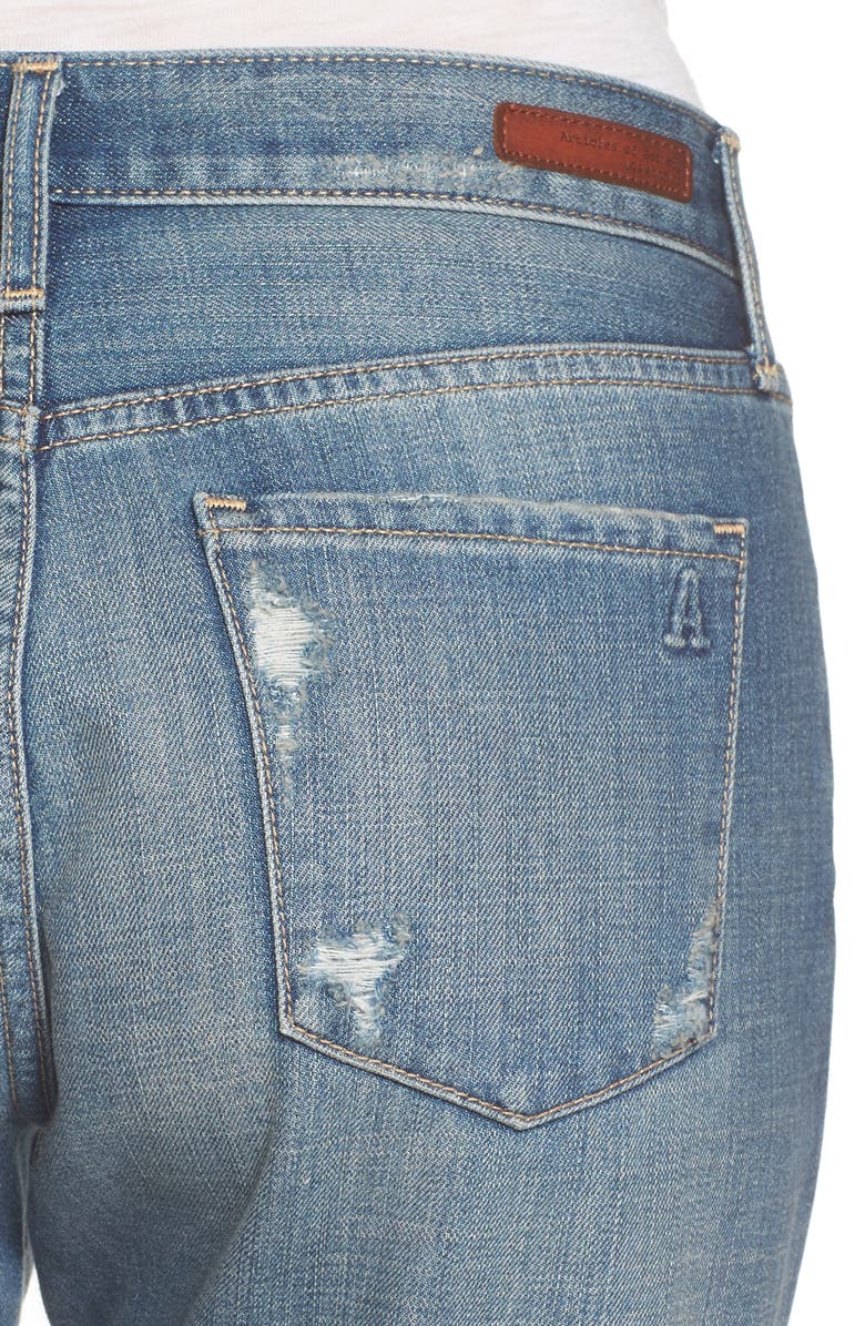 Articles of Society Janis Ripped Boyfriend Jeans, Alternate, color,