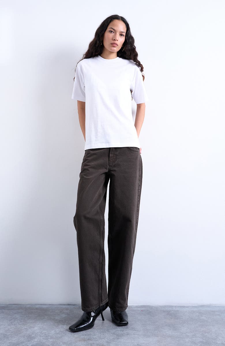 Topshop Classic Cotton T-Shirt, Alternate, color, White