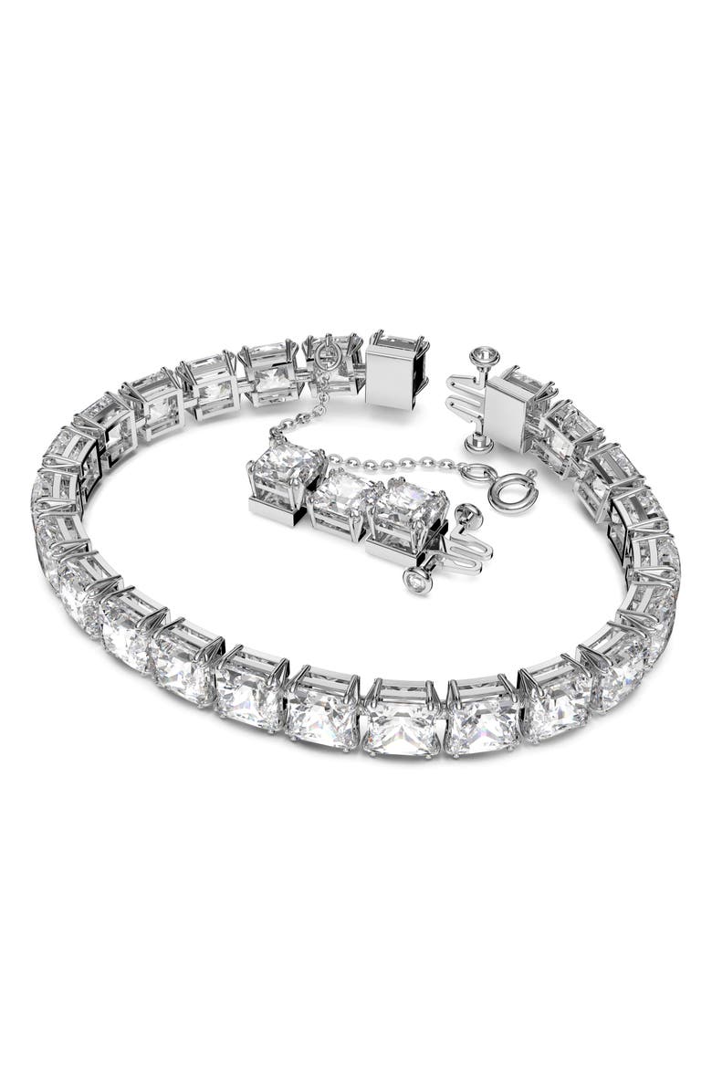 Swarovski Matrix Swarovski Tennis Bracelet, Alternate, color, 