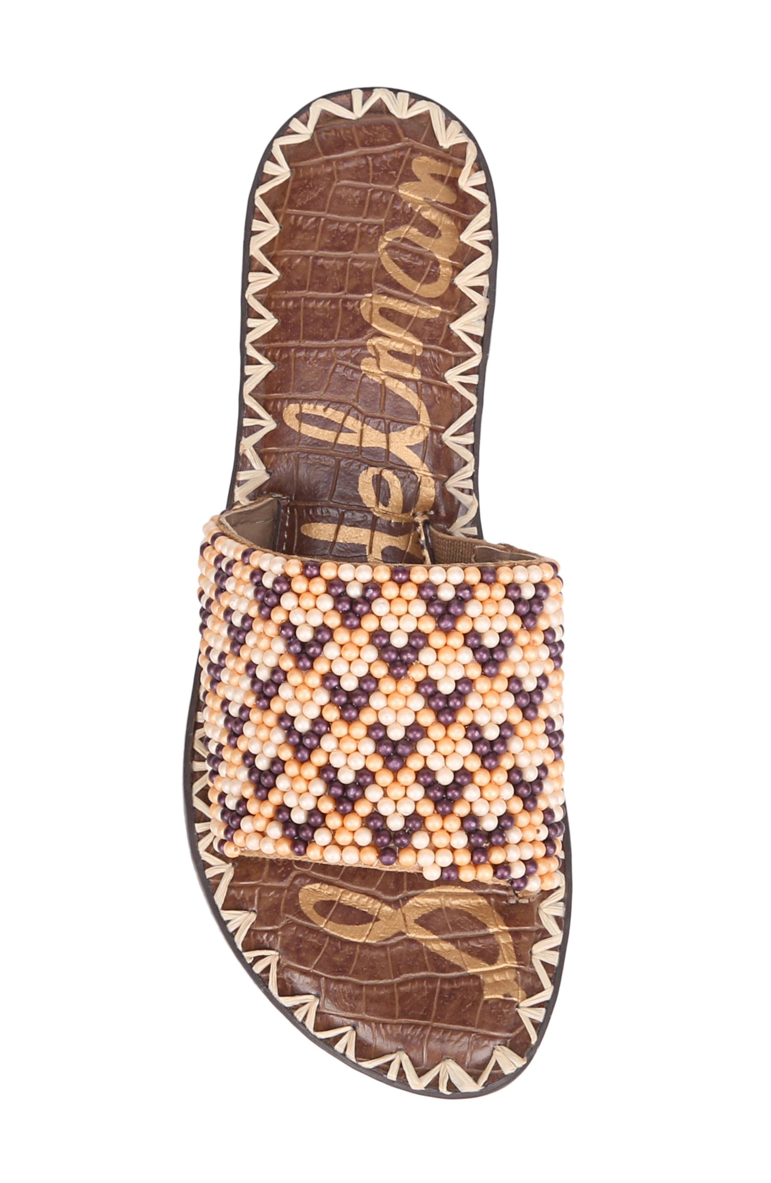Gunner Slide Sandal, Alternate, color, LIGHT BROWN MULTI