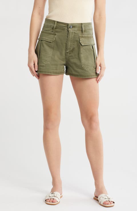 Mallory Stretch Cotton Cargo Shorts