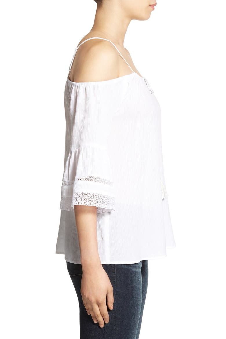 Off the Shoulder Top, Alternate, color, WHITE