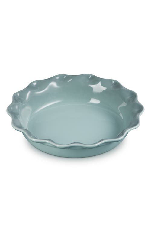 Le Creuset Stoneware Heritage Pie Dish & Fluted Loaf Pan Set In Sea Salt