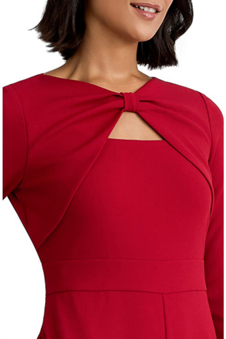 Bow Front Jumpsuit, Alternate, color, FIRE RED