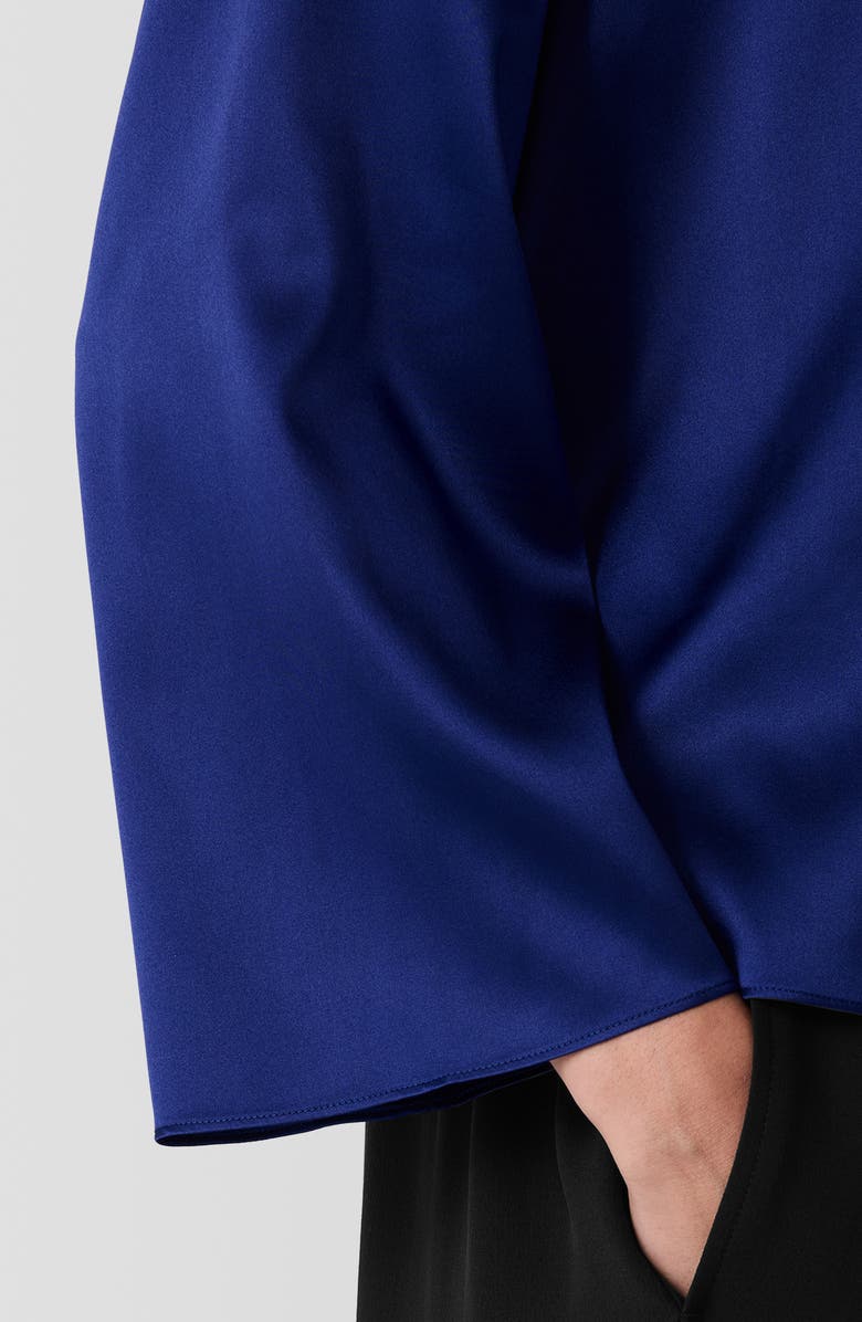 Eileen Fisher Stretch Silk Top, Alternate, color, Infinity