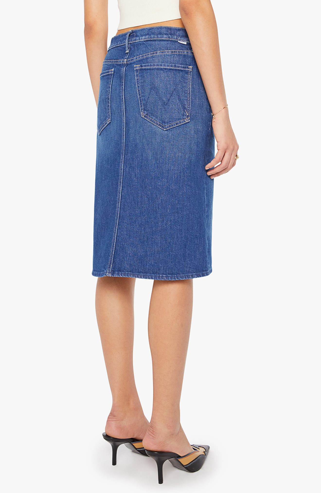 The Ditcher Denim Midi Skirt - image 2
