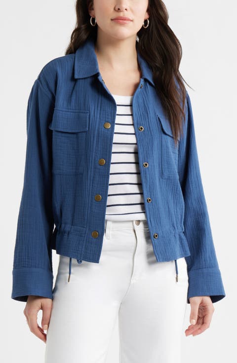 Cotton Gauze Utility Jacket