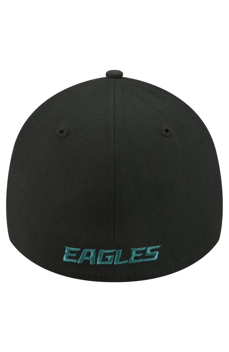 New Era Men's New Era Black Philadelphia Eagles Core Team 39THIRTY Flex Hat, Alternate, color, Black