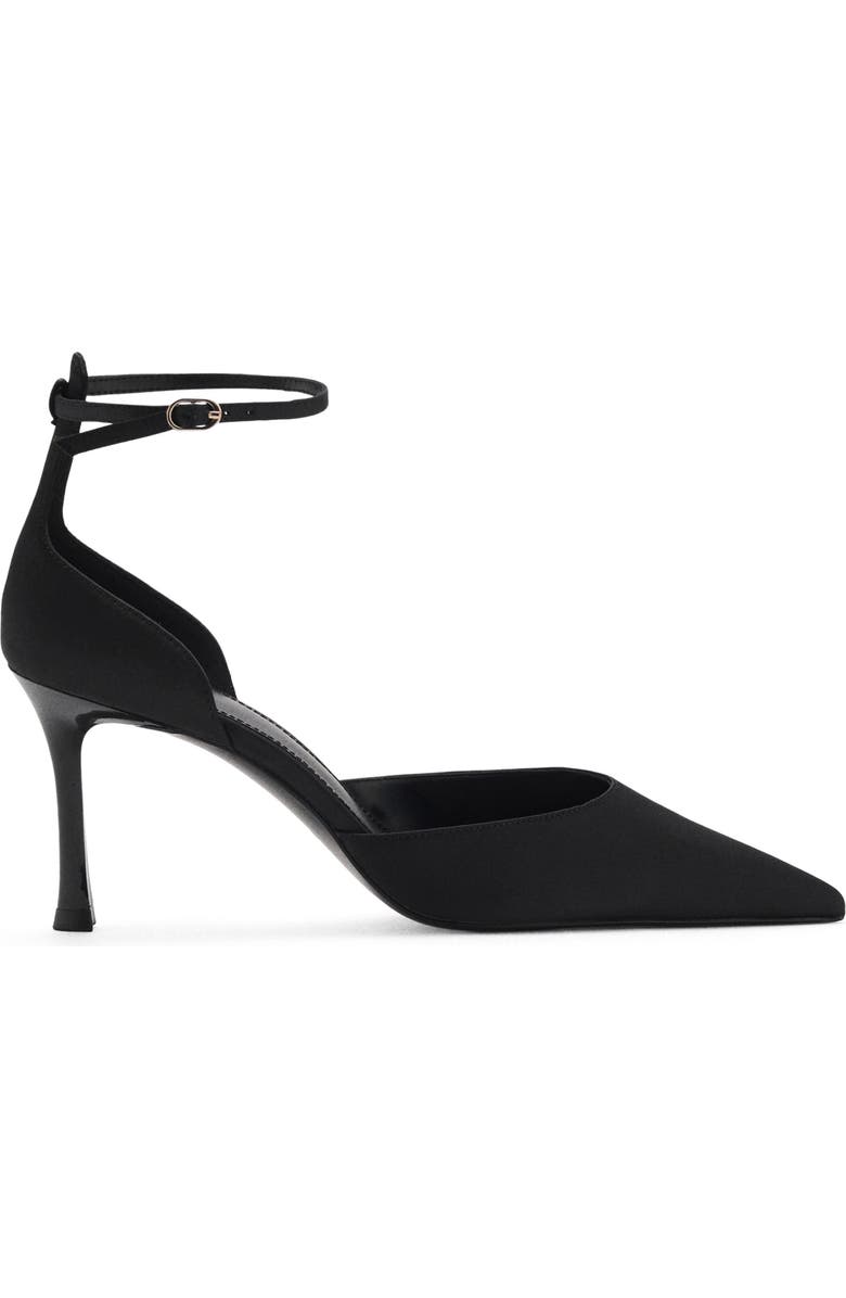 MANGO Ankle Strap d'Orsay Pointed Toe Pump, Alternate, color,