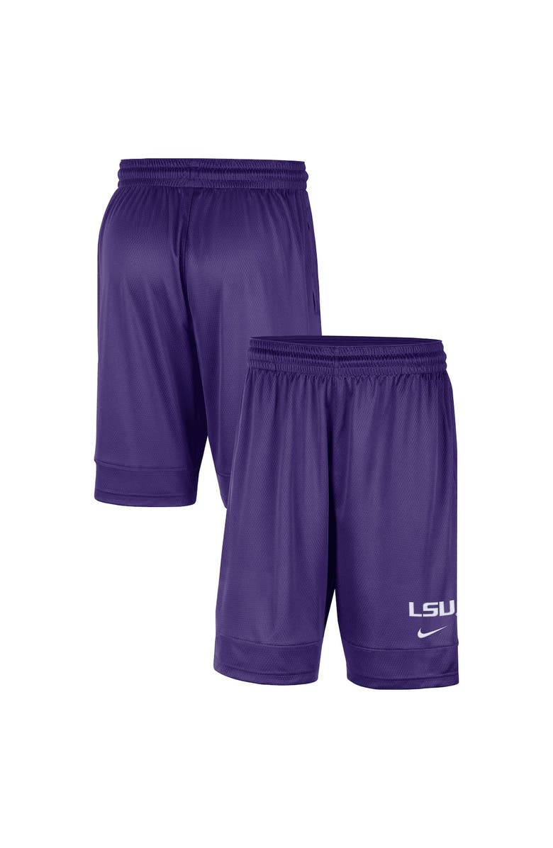 Nike Men's Nike Purple LSU Tigers Fast Break Team Performance Shorts, Main, color, 