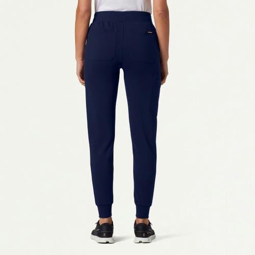Jaanuu 6-pocket Slim Knit Scrub Jogger In Black