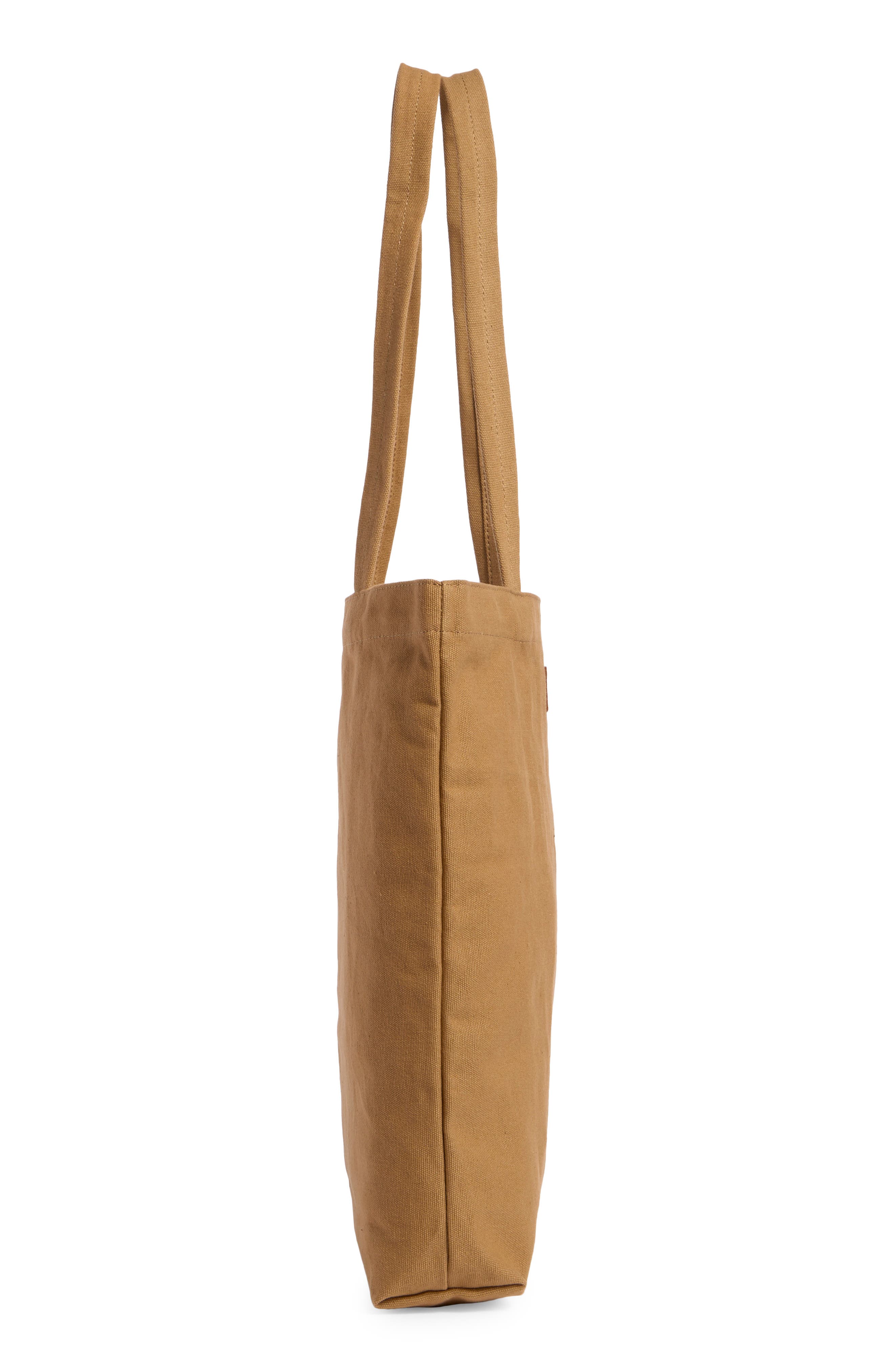 New Amsterdam Leatherworks Eden Canvas Tote Bag, Alternate, color, Khaki