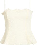AFRM Ari Peplum Lace Camisole