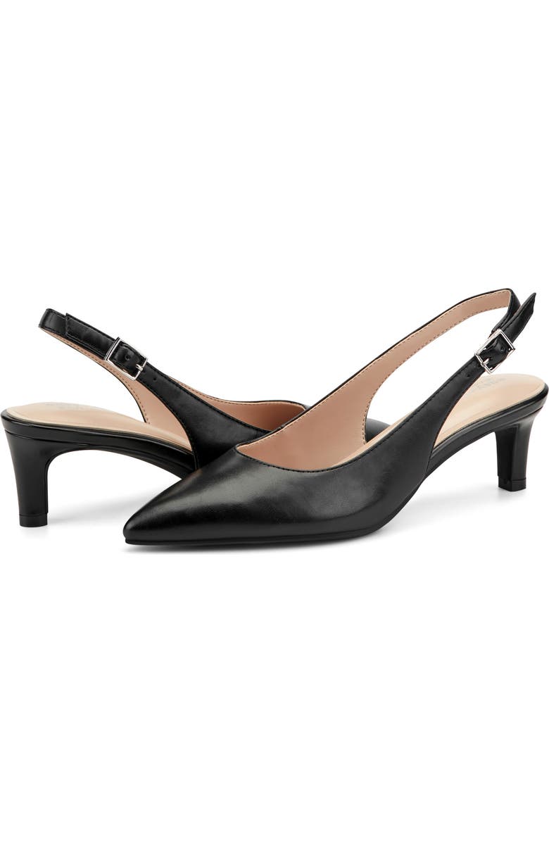 Easy Spirit Serachel Slingback Pump, Alternate, color, Black