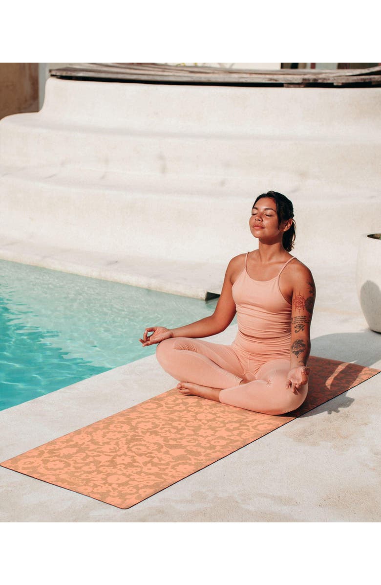 Yoga Design Lab Cork Yoga Mat 3.5mm, Alternate, color, Mandala Black