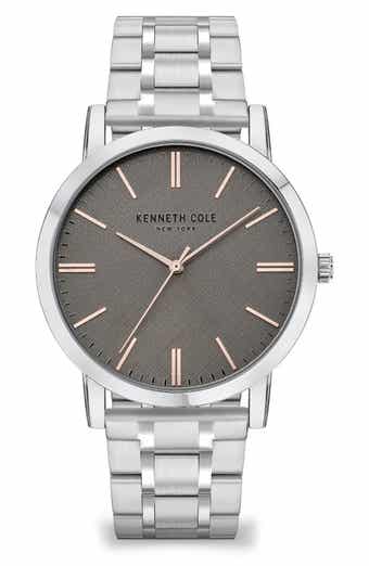 Three Hand Quartz Bracelet Watch, 43.6mm