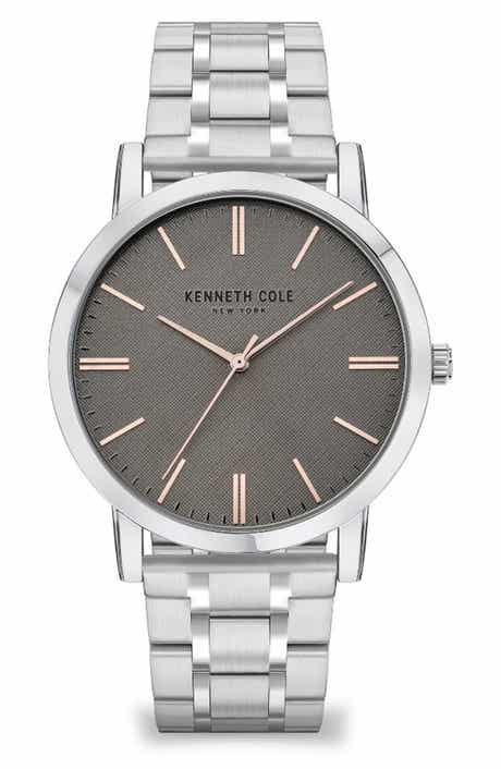 Three Hand Quartz Bracelet Watch, 43.6mm
