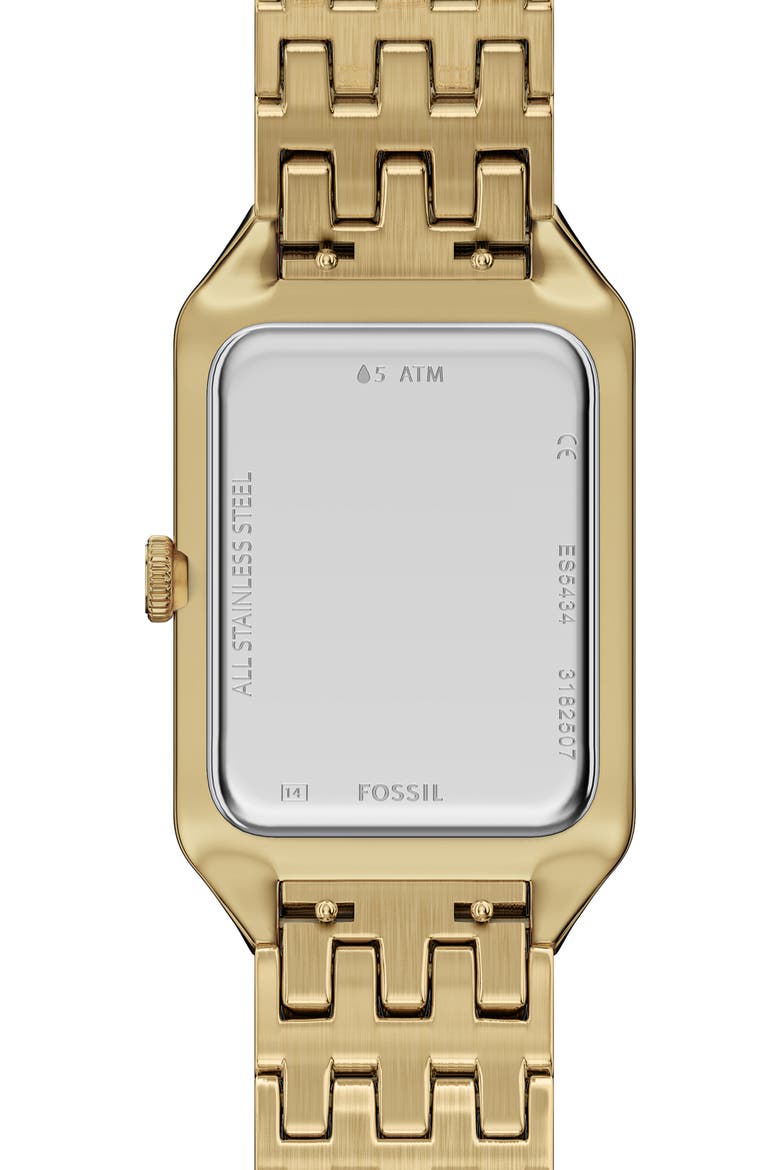 Raquel Bracelet Watch, 23mm x 38mm, Alternate, color, GOLD/ BLACK