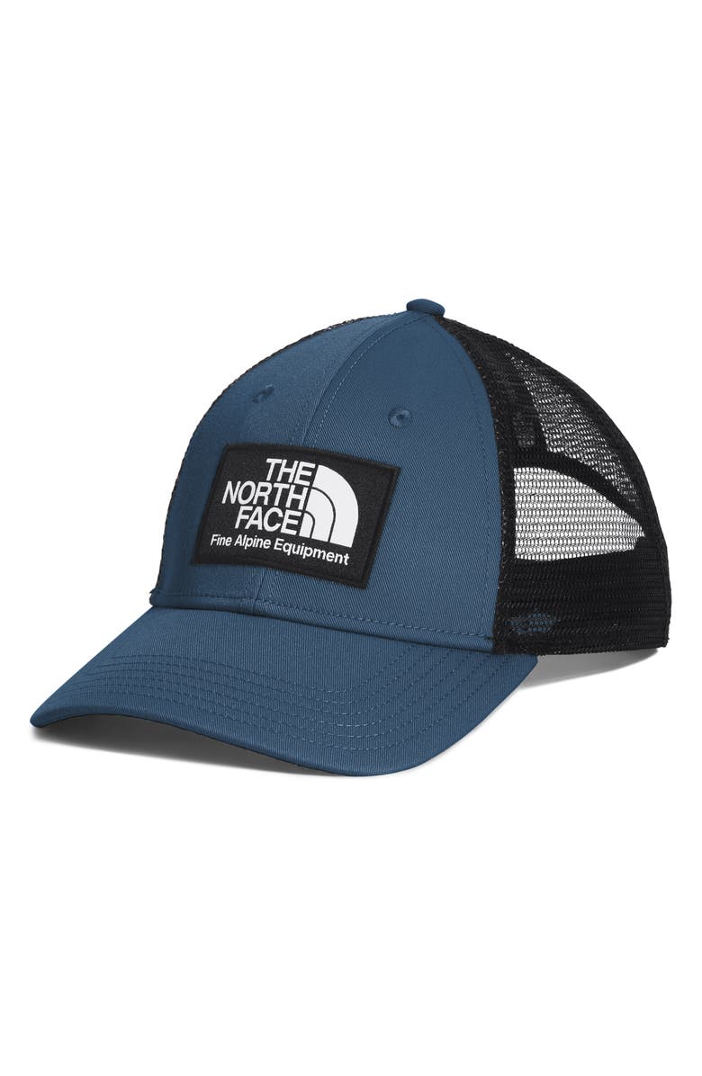 The North Face Mudder Trucker Hat, Main, color, Shady Blue
